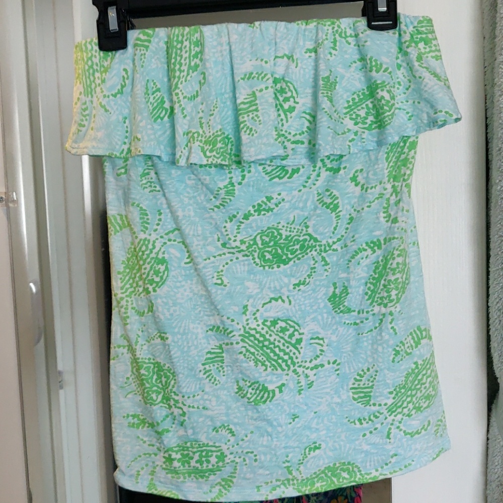 Lilly Pulitzer strapless top